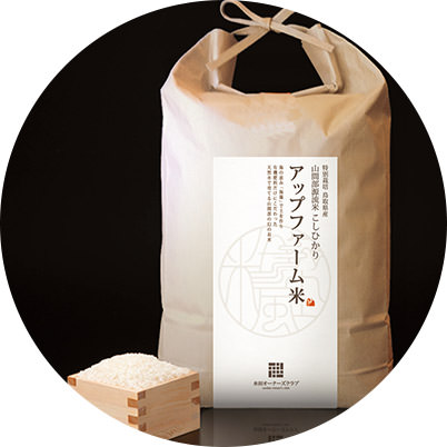 自社水田で実るお米を社員の福利厚生に